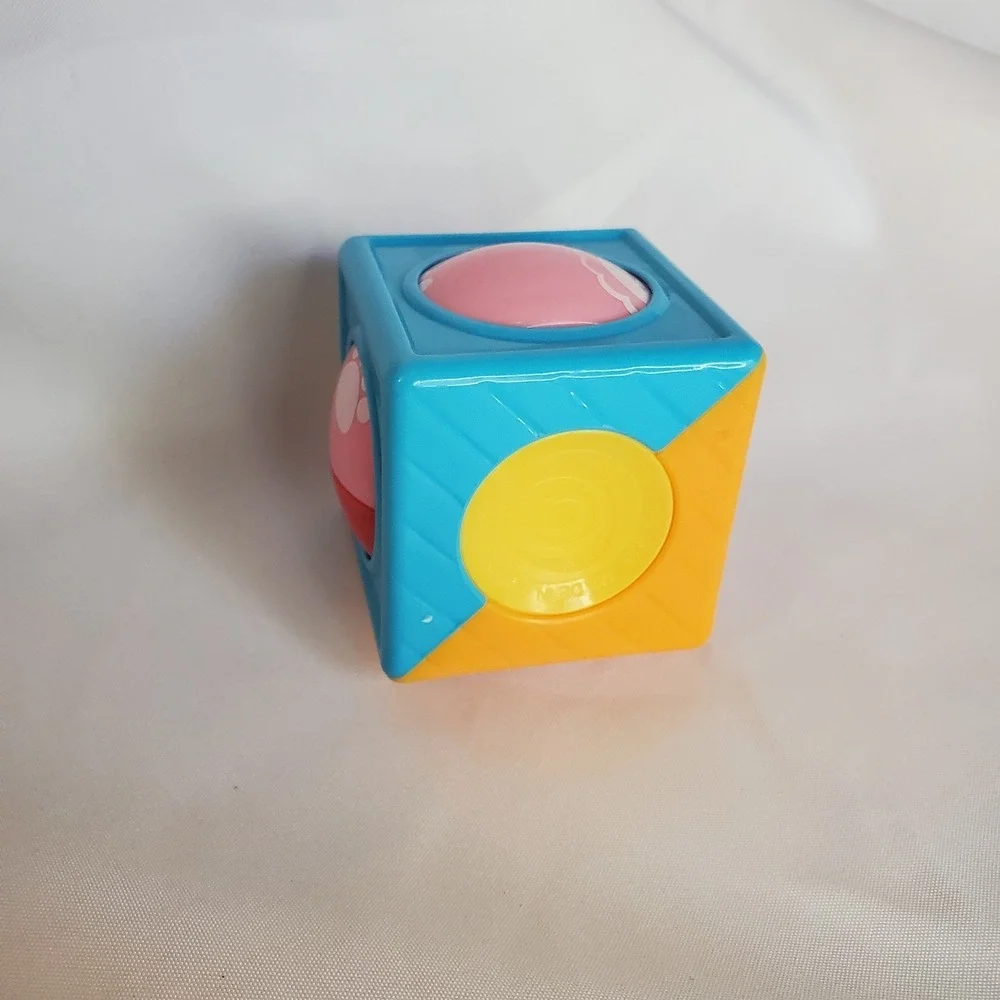 Fisher Price Roller Block Activity Block Animal Faces
